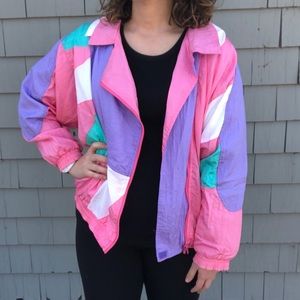 Vintage Colorful Windbreaker